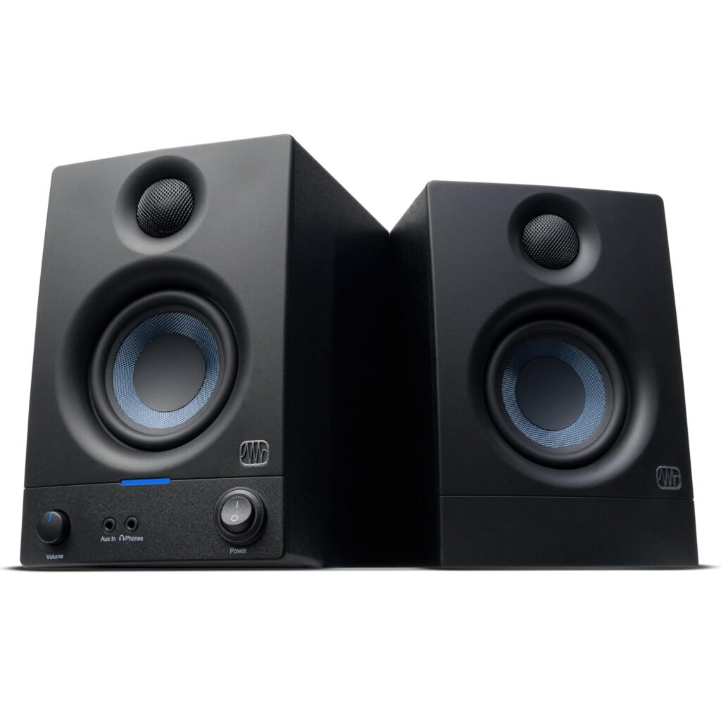 PreSonus Eris 3.5 Powered Studio Monitors, Pair — 3.5” Active Near 3.5" Black