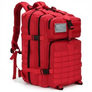 Military Tactical Backpack 45L Men Women Bug Out Bag Molle Large Hiking Bag 45l Red