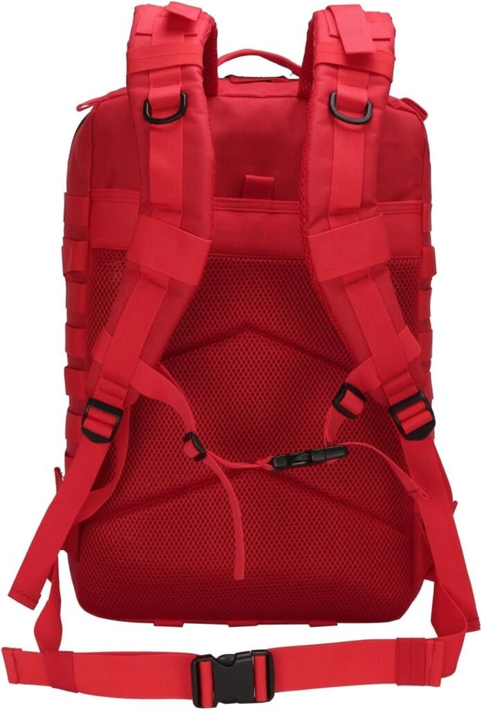 Military Tactical Backpack 45L Men Women Bug Out Bag Molle Large Hiking Bag 45l Red