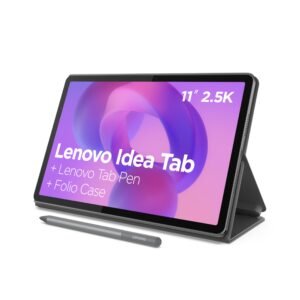 Lenovo Idea Tab - College Tablet - 11″ 2.5K IPS Touchscreen Display - 90Hz - MediaTek Dimensity 6300-8 GB Memory - 256 GB Storage - Integrated Arm Mali-G57 MC2 - Tab Pen and Folio Case Idea Tab 11"