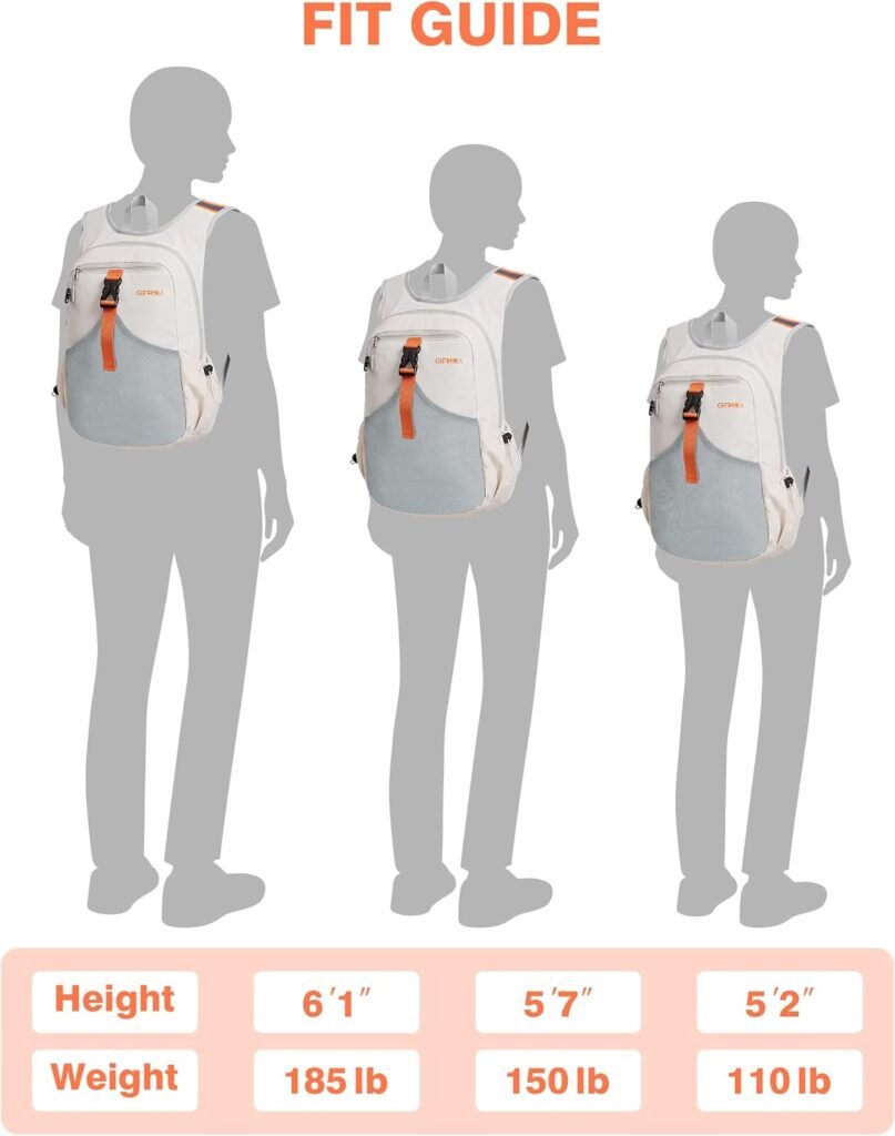 15L Small Hiking Backpack, Lightweight Foldable Daypack for Women Beige 15L
