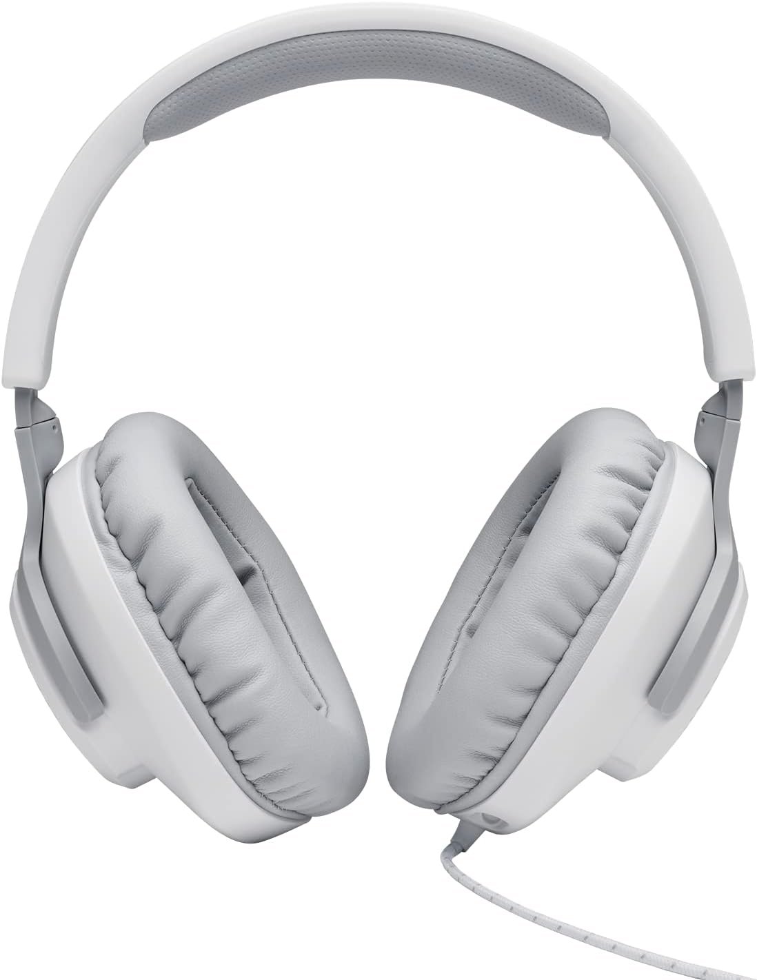 JBL Quantum 100 Wired Over-Ear Gaming Headset with Boom Mic, Multi-Platform Compatible, White White All platforms