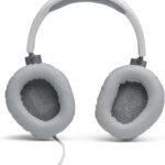 JBL Quantum 100 Wired Over-Ear Gaming Headset with Boom Mic, Multi-Platform Compatible, White White All platforms
