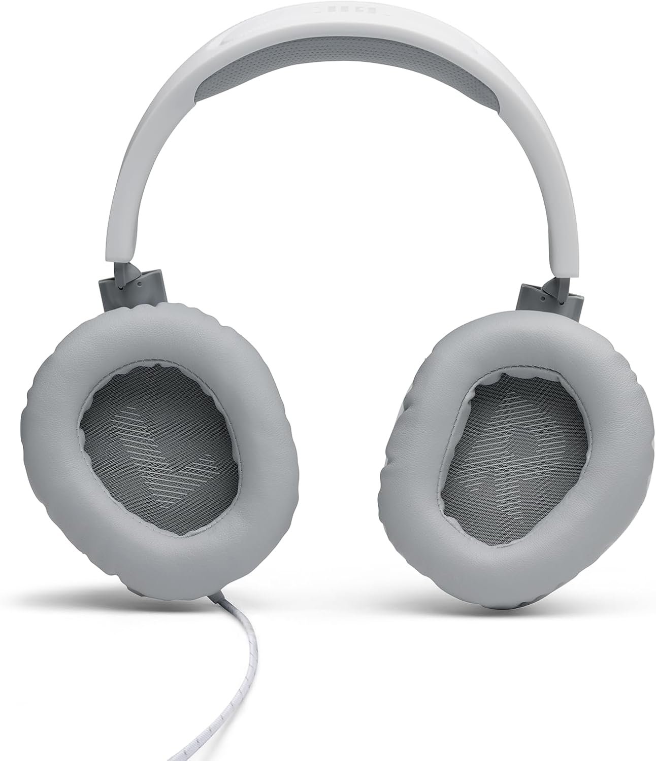 JBL Quantum 100 Wired Over-Ear Gaming Headset with Boom Mic, Multi-Platform Compatible, White White All platforms