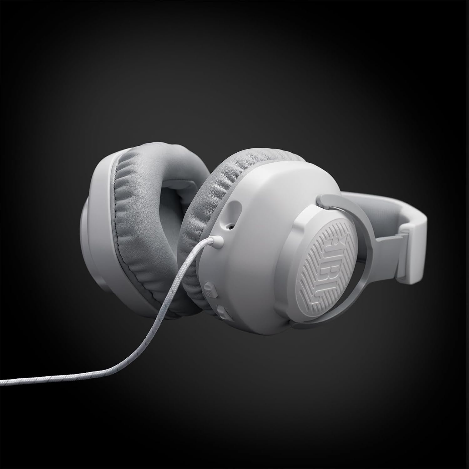 JBL Quantum 100 Wired Over-Ear Gaming Headset with Boom Mic, Multi-Platform Compatible, White White All platforms