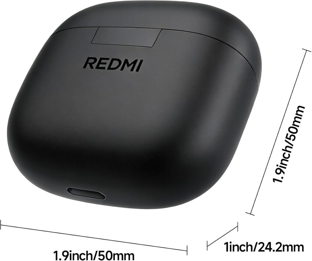 Redmi Buds 8 Active, Wireless Earphones with Semi-in-Ear Design, 14.2mm Titanium Diaphragm Drivers, Bluetooth 5.4, 37H Long Battery Life, Dual Mic AI Noise Cancellation, Google Fast Pair, Black Buds 8 Active Black