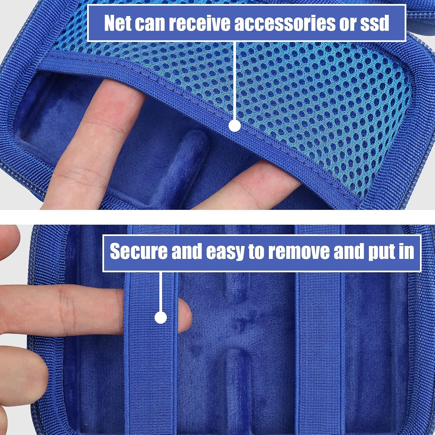 Aenllosi Hard Case for Samsung T9/T7 Touch/T7 Shield SSD, Blue
