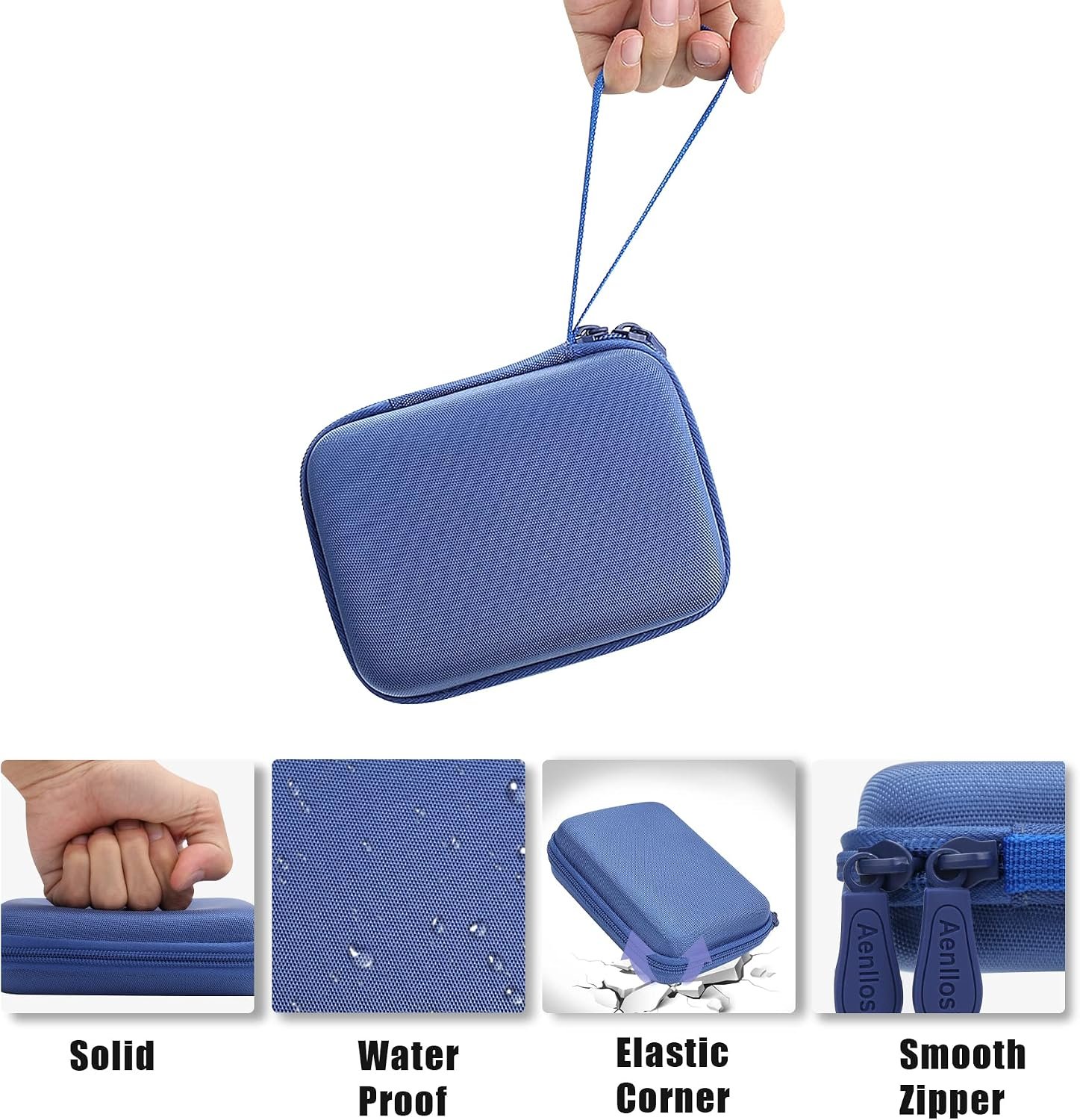 Aenllosi Hard Case for Samsung T9/T7 Touch/T7 Shield SSD, Blue