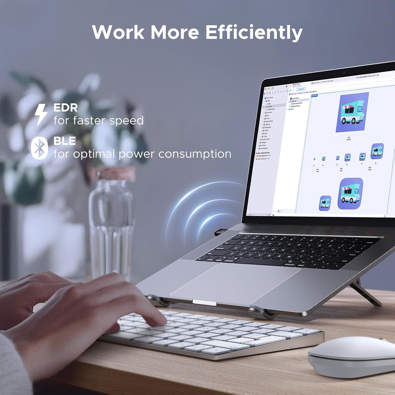 UGREEN USB Bluetooth Adapter for PC Bluetooth 6.0 Dongle Receiver